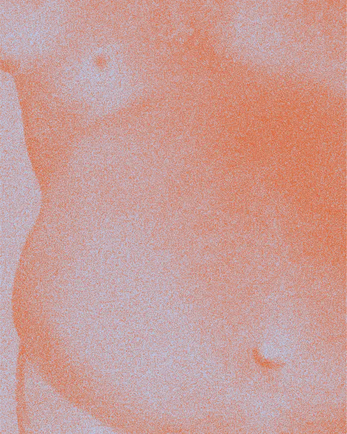 Mateo — poster with a fine grainy duotone texture.